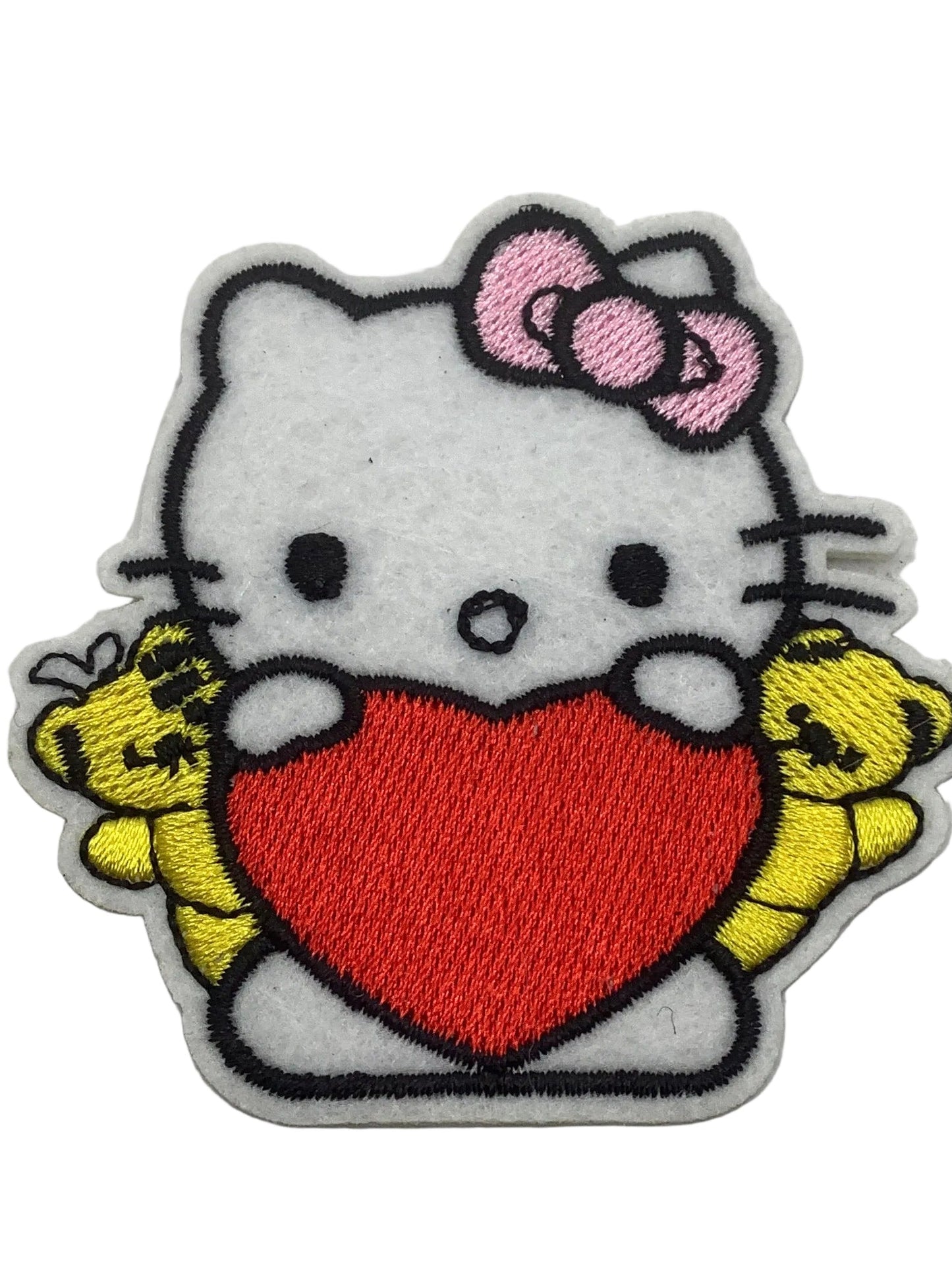 Yellow Bear Red Heart Patch