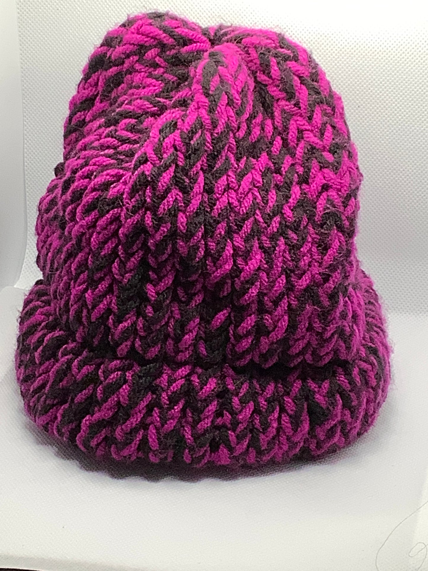 Black Pink Child Knit Hat