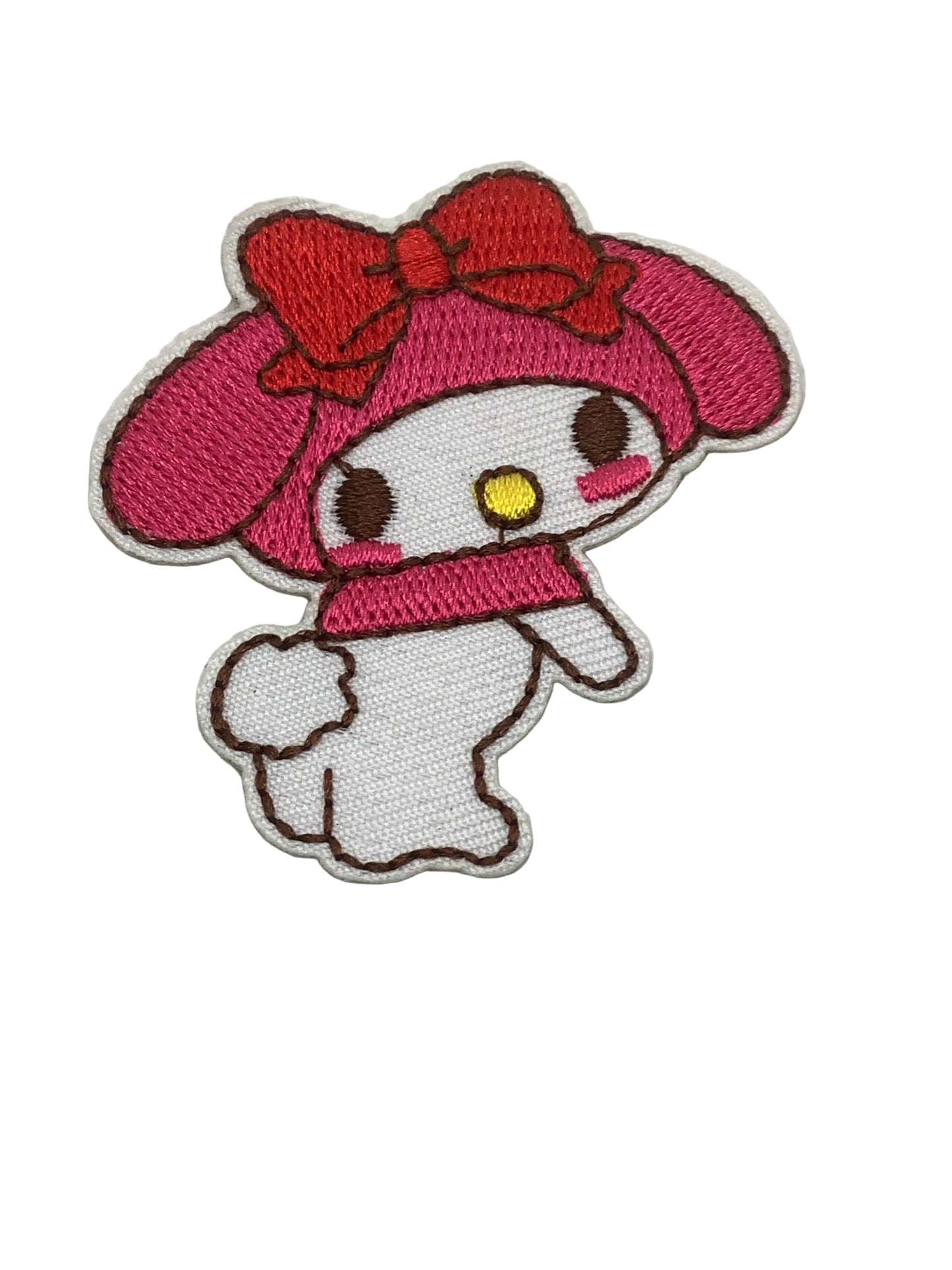 Red Bow Shy Character Patch