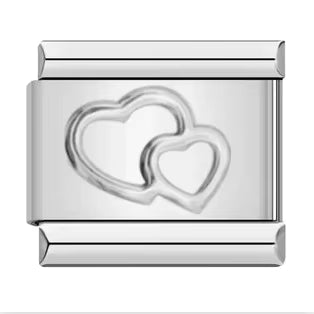 Double Heart Charm