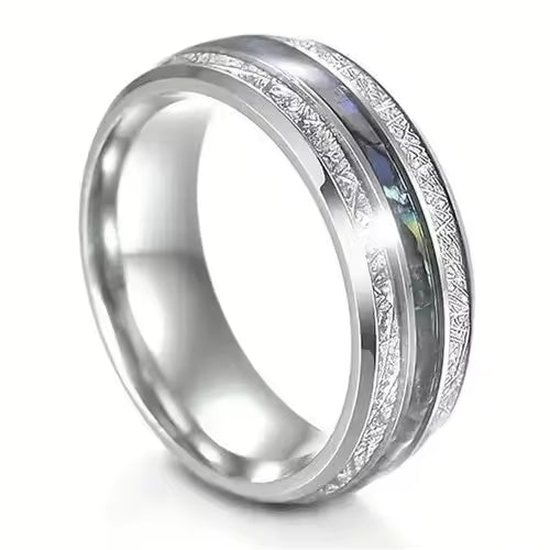 Stainless Steel Abalone Ring