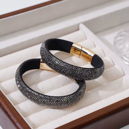 Colorful Rhinestone Magnetic Bracelet