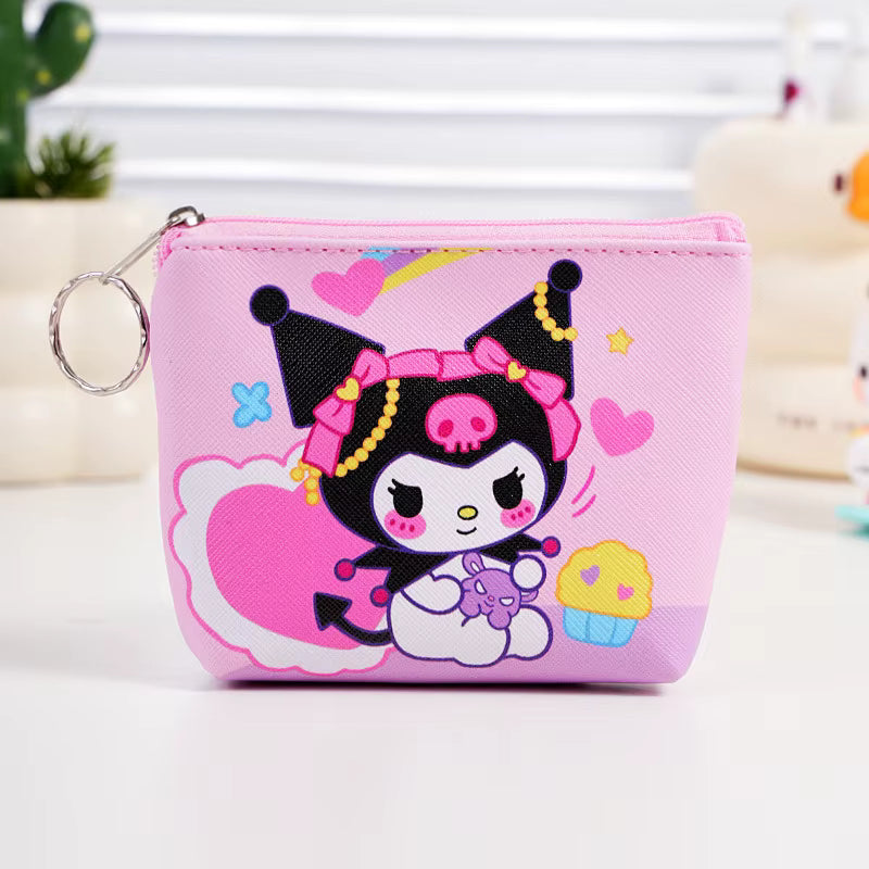 Pink Cupcake Keychain Coin Purse