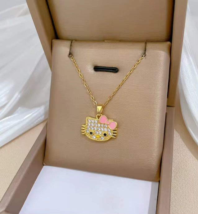 Kitty Cubic Zirconia Necklace