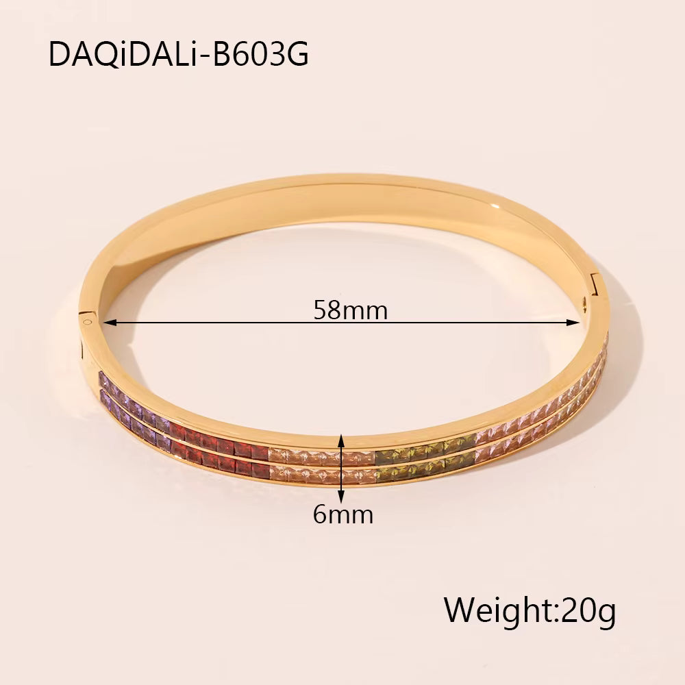 Multi Color Dual Channel Bracelet