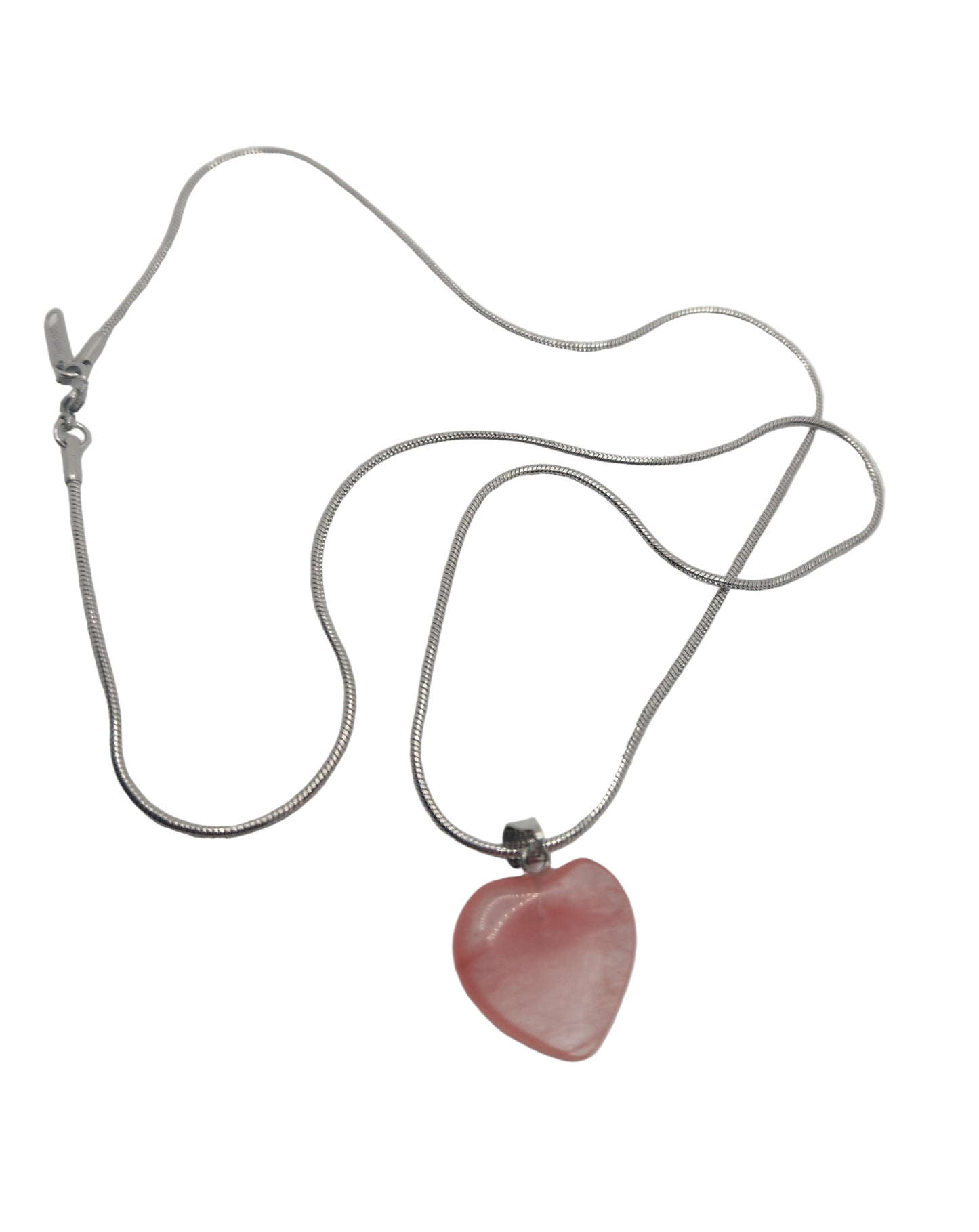 Rose Quartz Crystal Stone Necklace