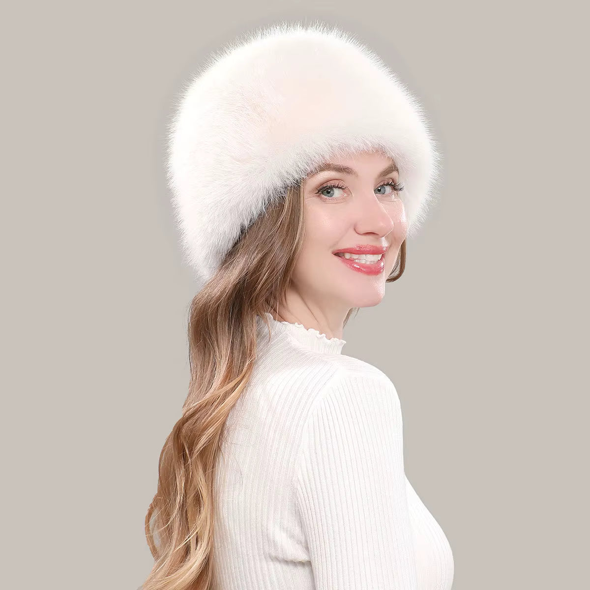 Faux Fox Fur Hat