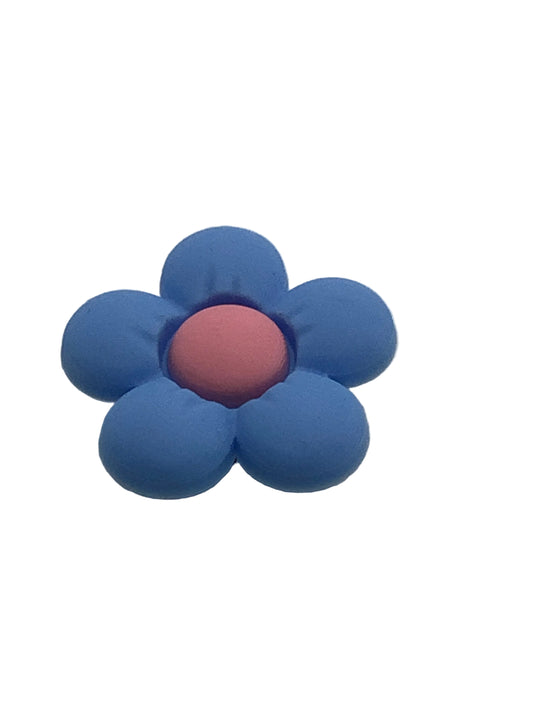 Blue Pink Flower Jelee Charm