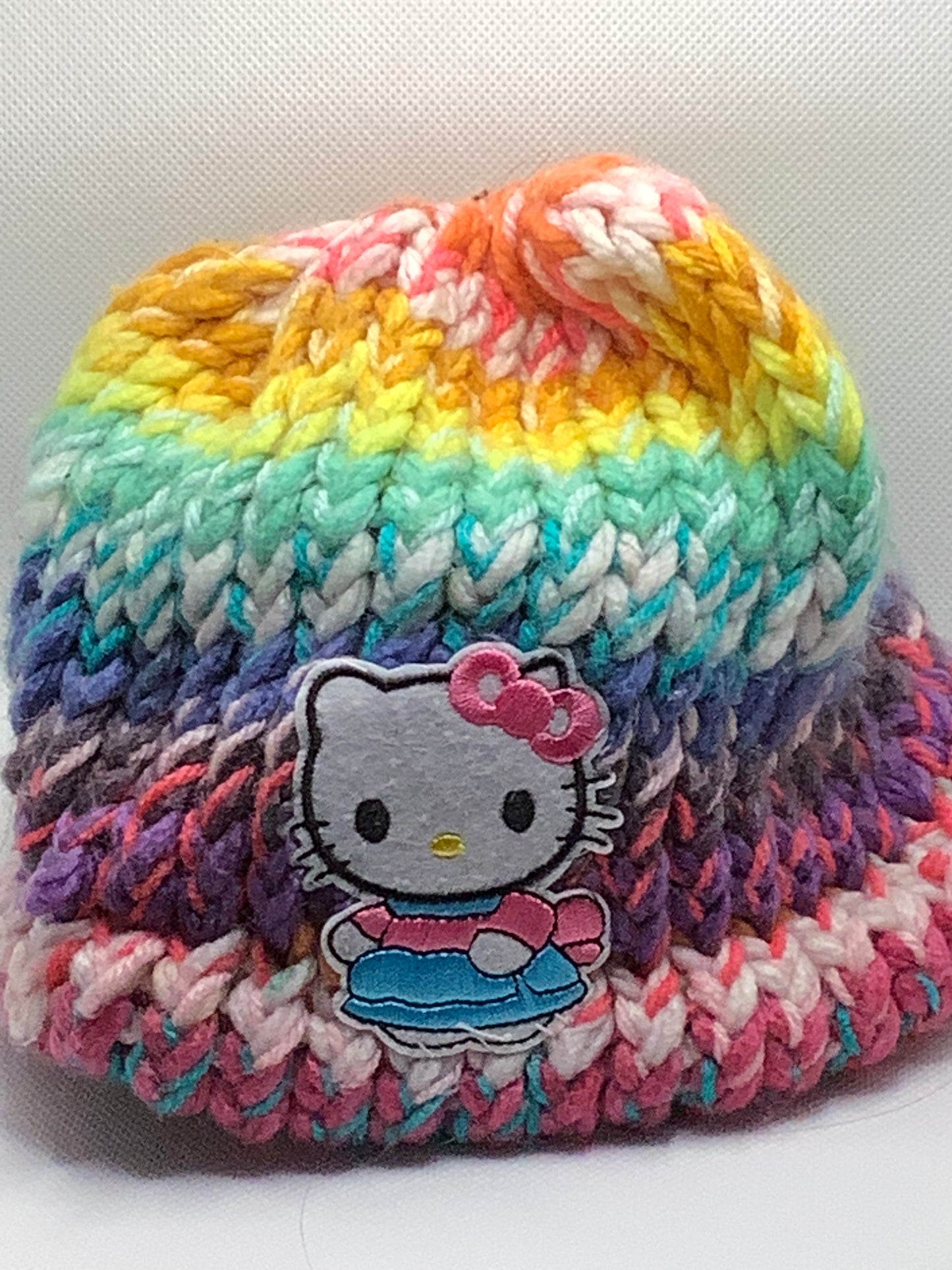 Multicoloured Child Kitty Knit Hat