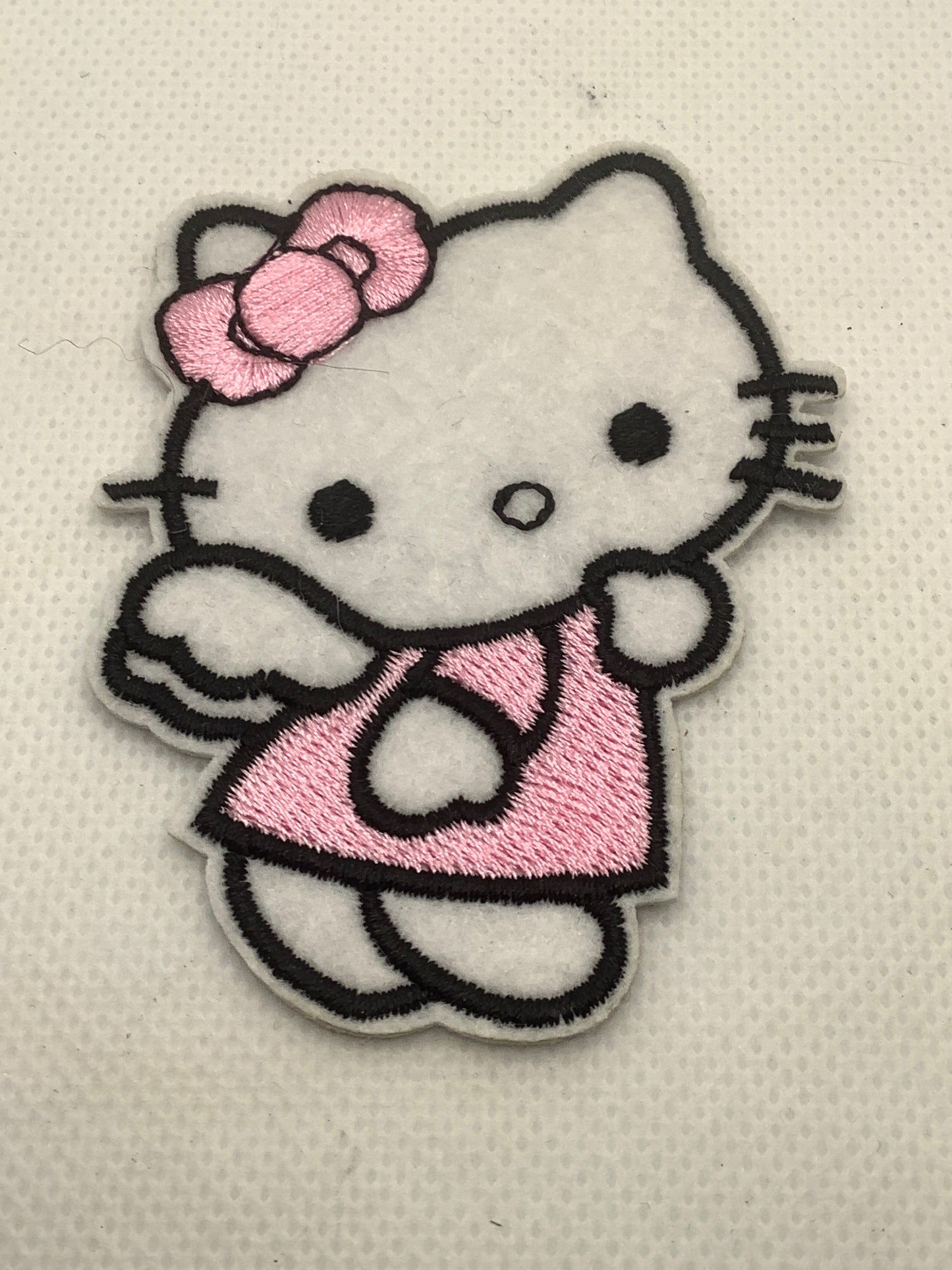 Pink Bow Angel Wing Patch
