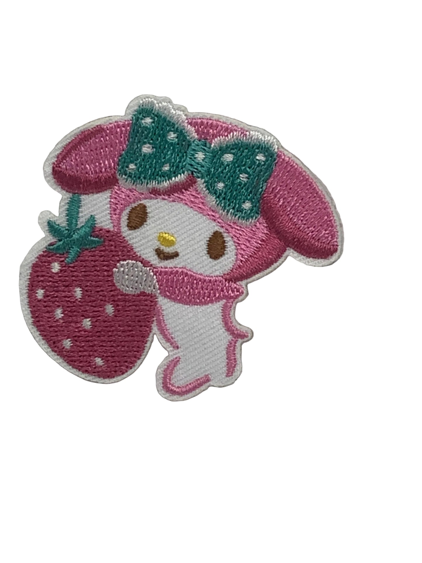 Strawberry Blue Bow Patch