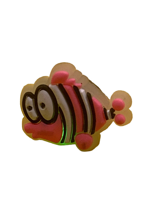 Pink Stripe Fish LED Jelee Charm