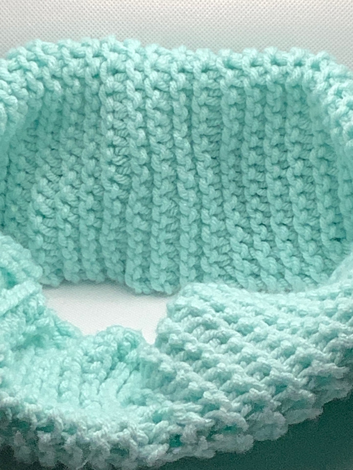 Hand Knit Infinity Scarf