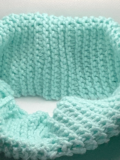 Hand Knit Infinity Scarf