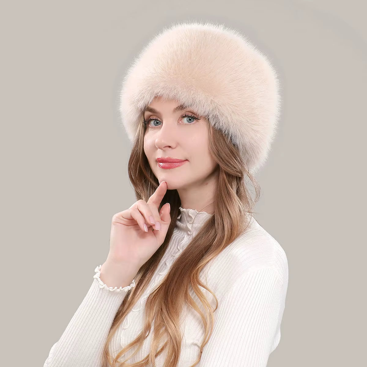 Faux Fox Fur Hat