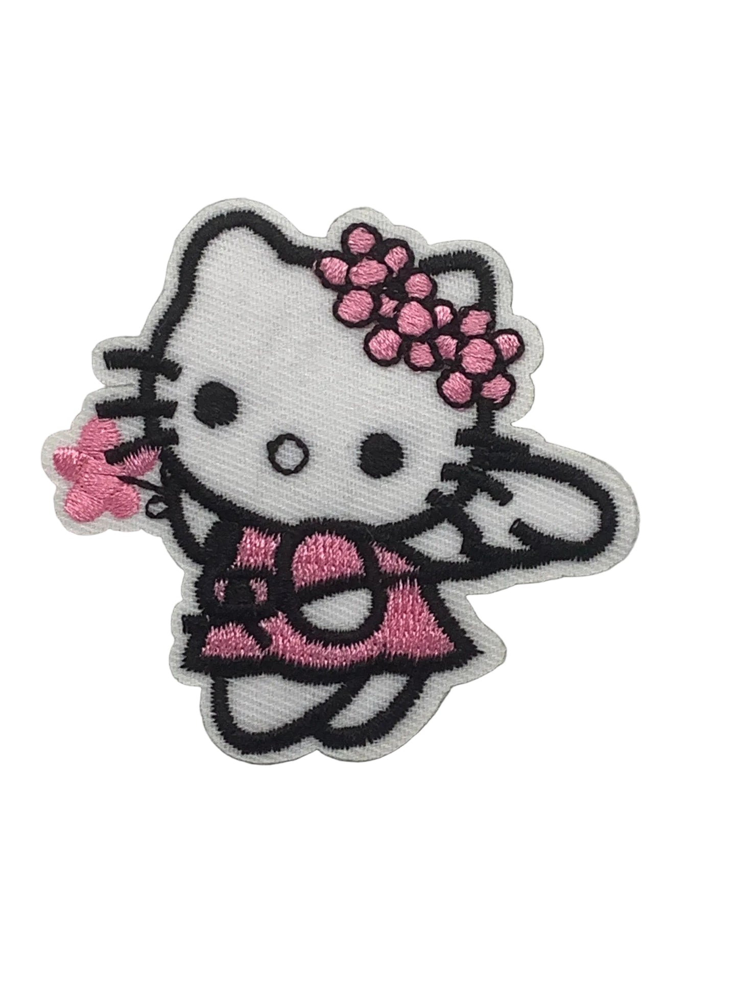 Pink Angel Cat Patch Star