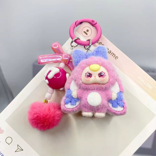 Cute Girl Rabbit Costume Keychain