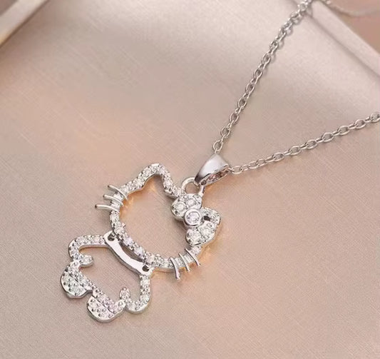 Kitty Cubic Zirconia Necklace