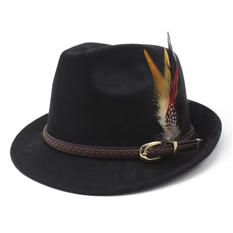 Costume Fedora Hat with Feather