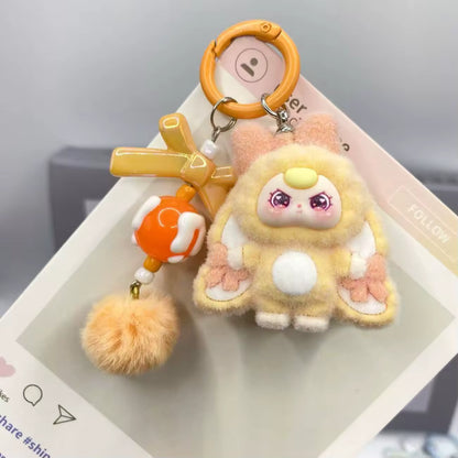 Cute Girl Rabbit Costume Keychain