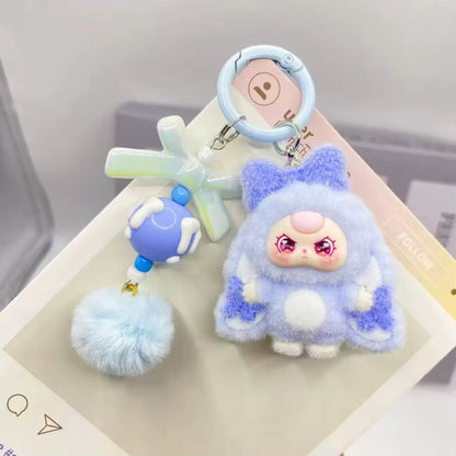 Cute Girl Rabbit Costume Keychain