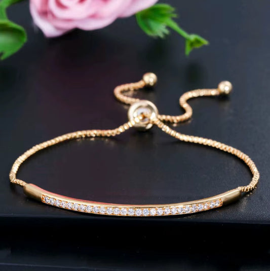 Adjustable Rhinestone Bracelet
