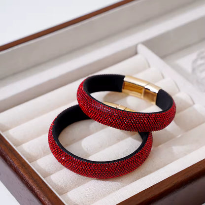 Colorful Rhinestone Magnetic Bracelet