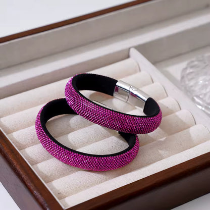 Colorful Rhinestone Magnetic Bracelet