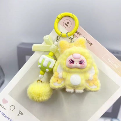 Cute Girl Rabbit Costume Keychain