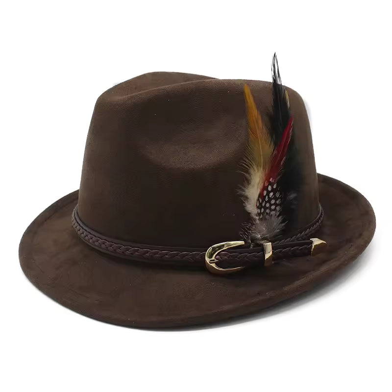 Costume Fedora Hat with Feather