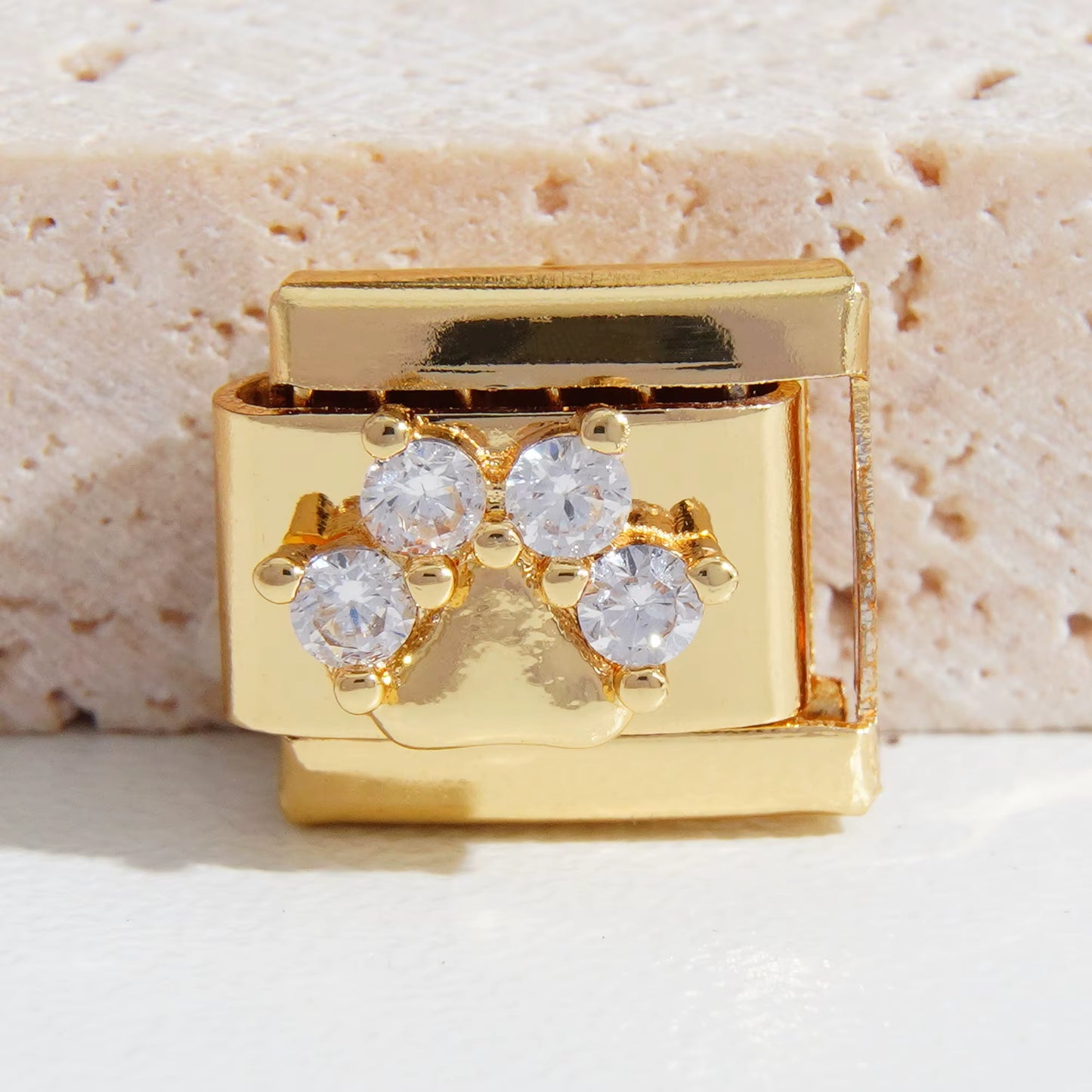 Animal Paw Four Stone Charm