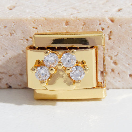 Animal Paw Four Stone Charm