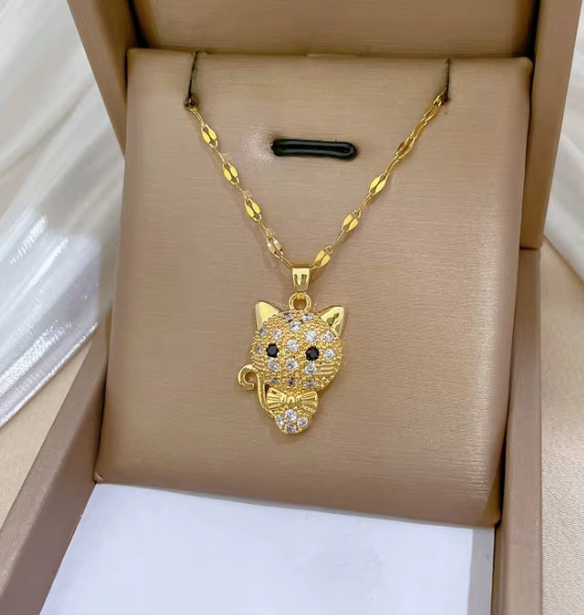 Kitty Cubic Zirconia Necklace