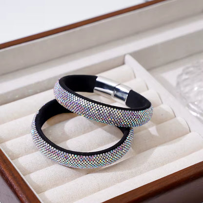 Colorful Rhinestone Magnetic Bracelet