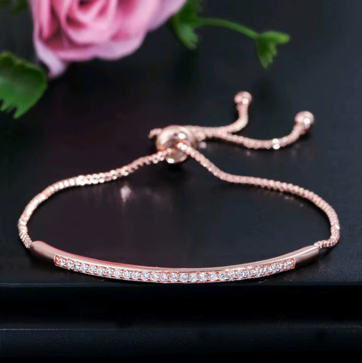 Adjustable Rhinestone Bracelet