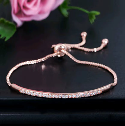 Adjustable Rhinestone Bracelet