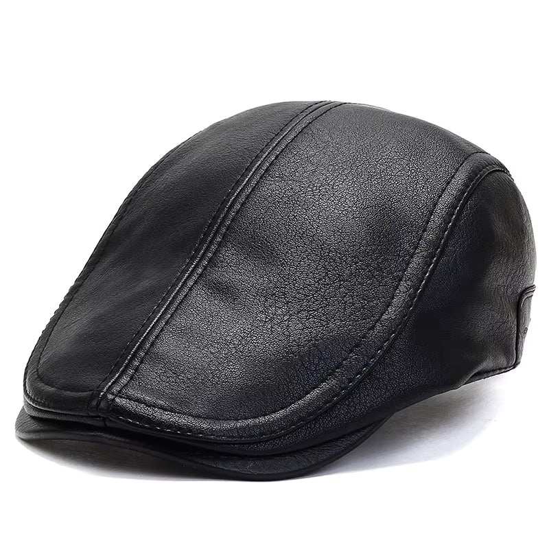 Leather Driver Cap