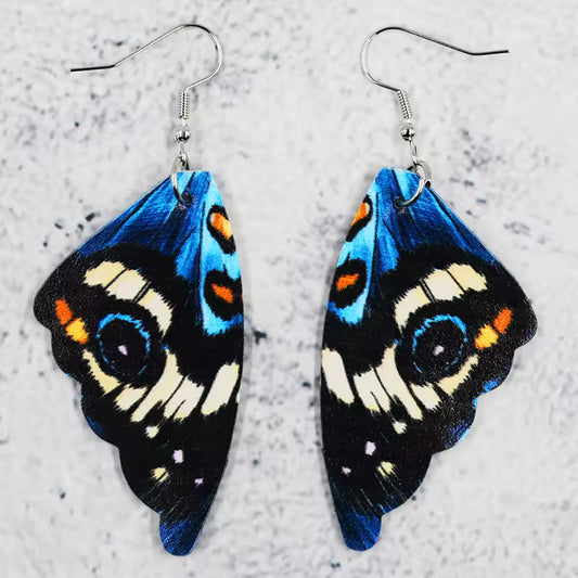 Faux Butterfly Wing Earrings