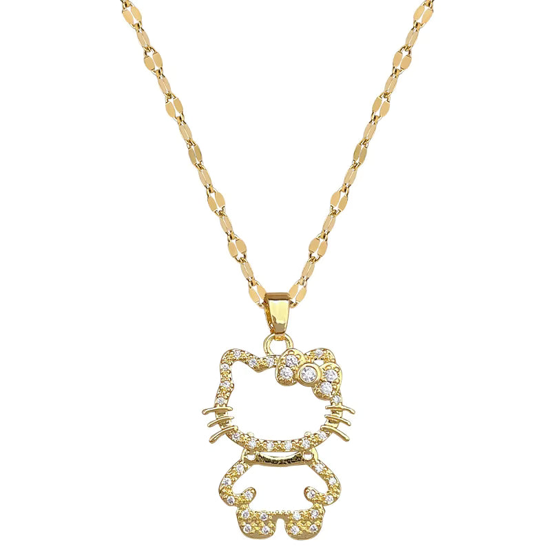 Kitty Cubic Zirconia Necklace