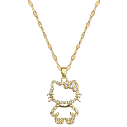 Kitty Cubic Zirconia Necklace