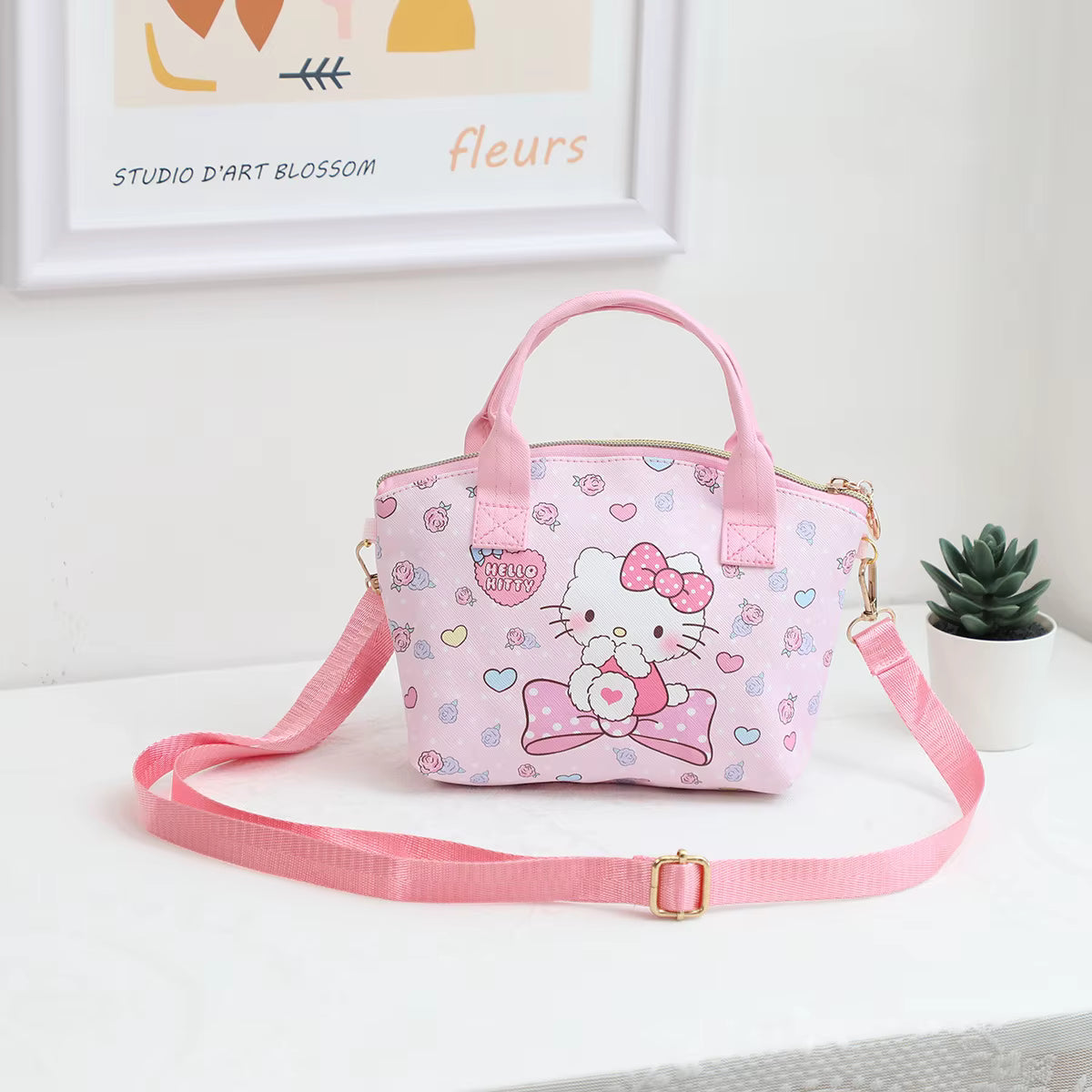 Pink Messenger Bag