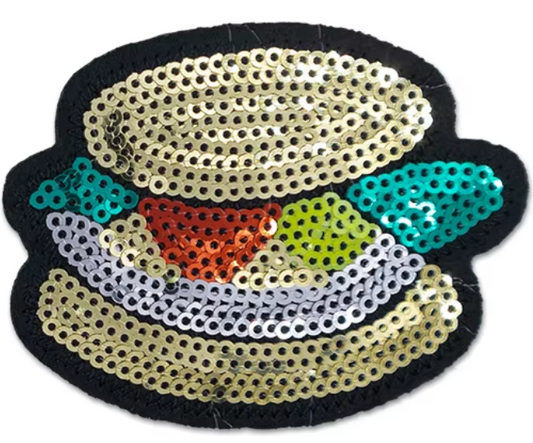 Hamburger Sequin Patch