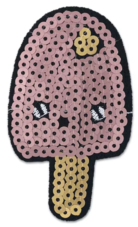 Pink Popsicle Sequin Patch