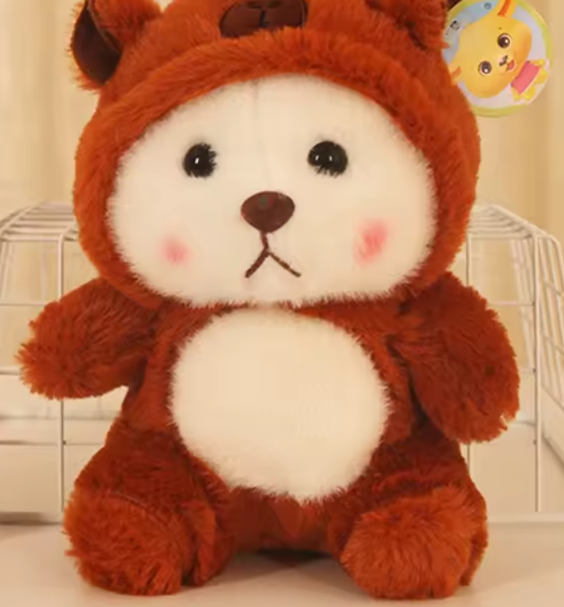 8 Inch Stuffed Bear with Costume