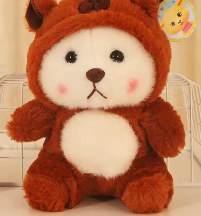 8 Inch Stuffed Bear with Costume