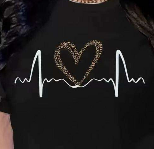 Black Heartbeat TShirt