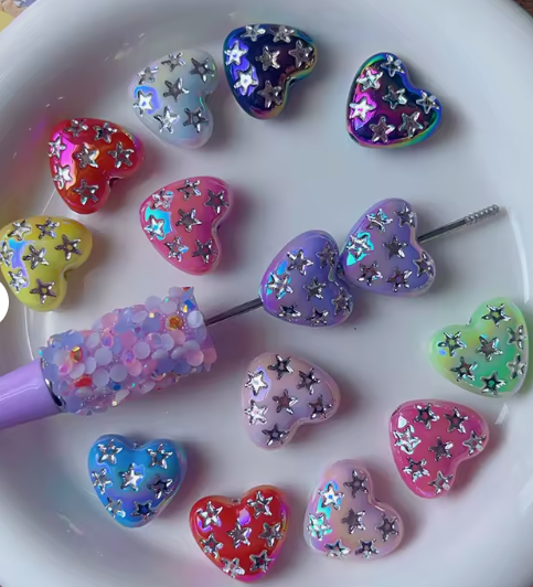 MyPenz Rhinestone Puffy Hearts Beadz
