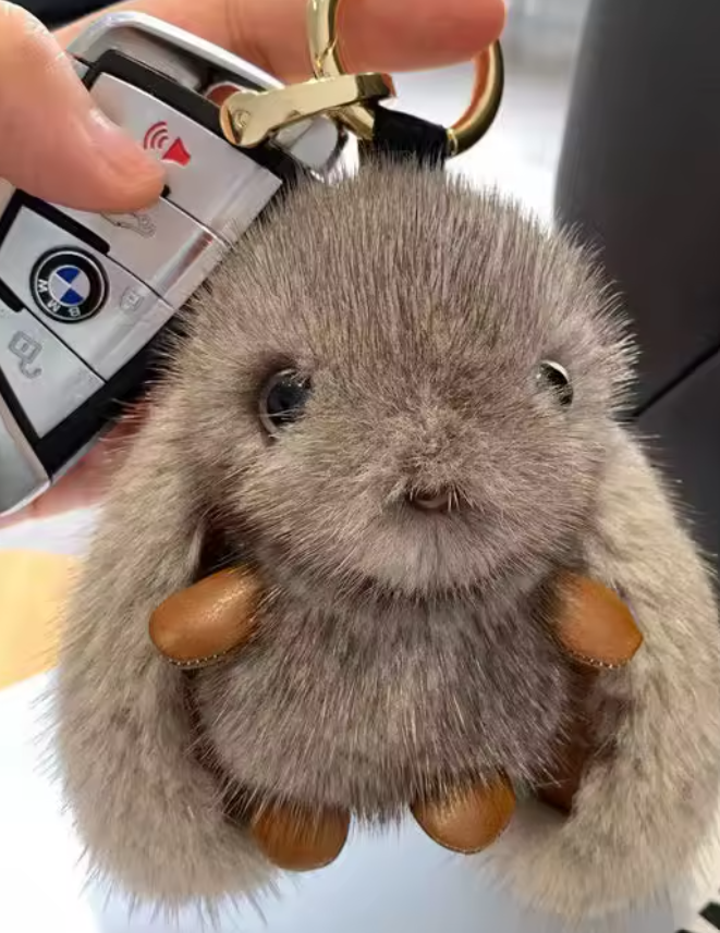 Super Soft Bunny Keychain