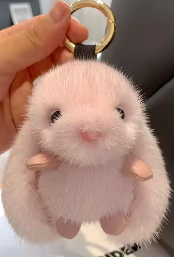 Super Soft Bunny Keychain