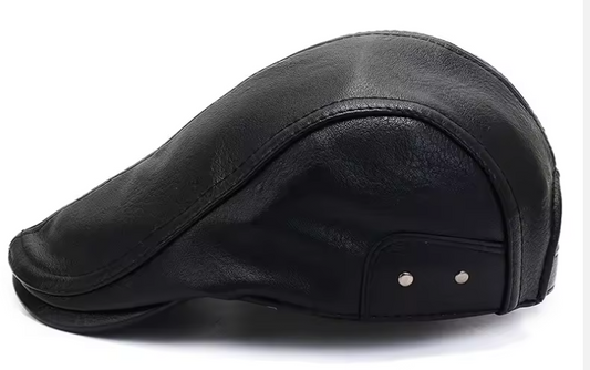 Leather Driver Cap